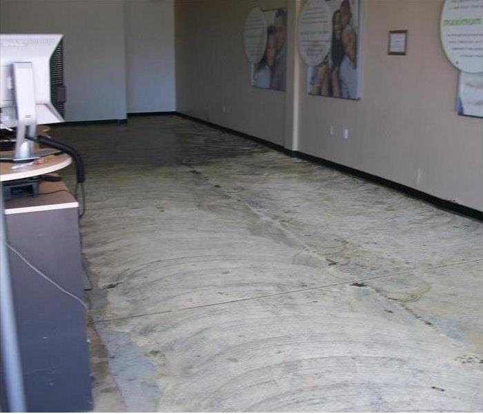 Clean floor stripped of carpet