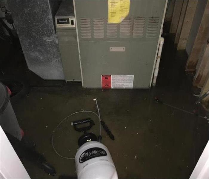 Wet basment floor